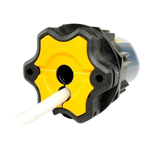 Funk Rollladenmotor Somfy® Oximo 50 RTS inkl. Einbruchschutz durch 3 Hochschiebesicherungen, Motorlager, Anschlusskabel und S