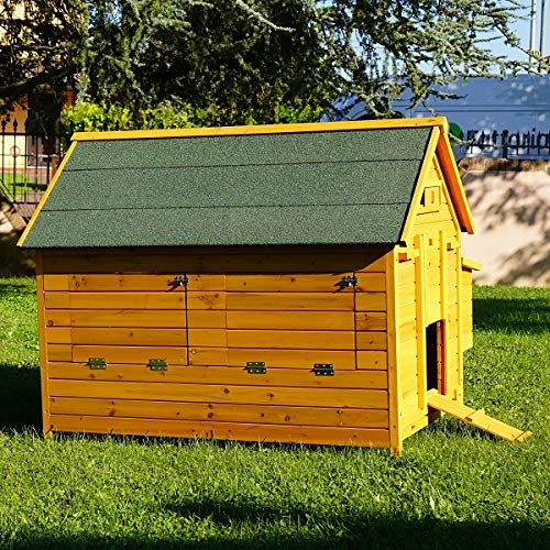 Hühnerstall Hühnerhaus aus Holz XXXL | Bitumendach – Bild 6