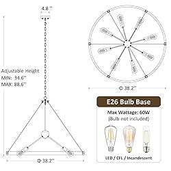 Klgxnrd 38.2'' Large Farmhouse Wagon Wheel