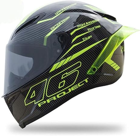 Amazon バイクヘルメット フルフェイスヘルメット オートバイ メンズ レディース 男女兼用 シールド付き 超軽量 耐衝撃 通気 おしゃれ Bicool 46 L 頭囲59 60 フルフェイス 車 バイク