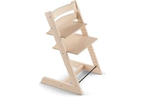 Tripp Trapp Chair from Stokke, Natural - Adjustable, Convertible Chair for Toddlers, Children & Adults - Convenient, Comforta