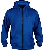 FONIRRA Hi Vis Hoodie for Men Zip Up Safety Fleece Sweatshirts Neon High Visibility Construction Work Thermal Pullover