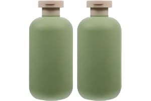 BESPORTBLE Travel Toiletries Containers 2pcs 300ml Reusable Plastic Flip Cap Bottles for Shampoo and Body Wash