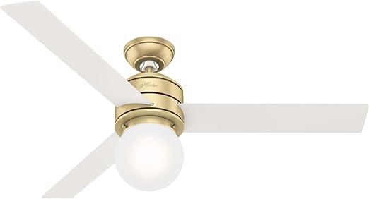 modern brass ceiling fan