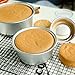 Astra Gourmet 4-Inch Perfect Performance Aluminium Round Cake Pan Chiffon Cake Mold Baking Mould with Removable Bottom, Set of 4