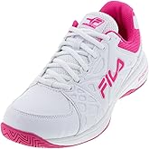 Fila Women's 5PM00605 199 Double Bounce 3 White Multi Pickleball Shoes