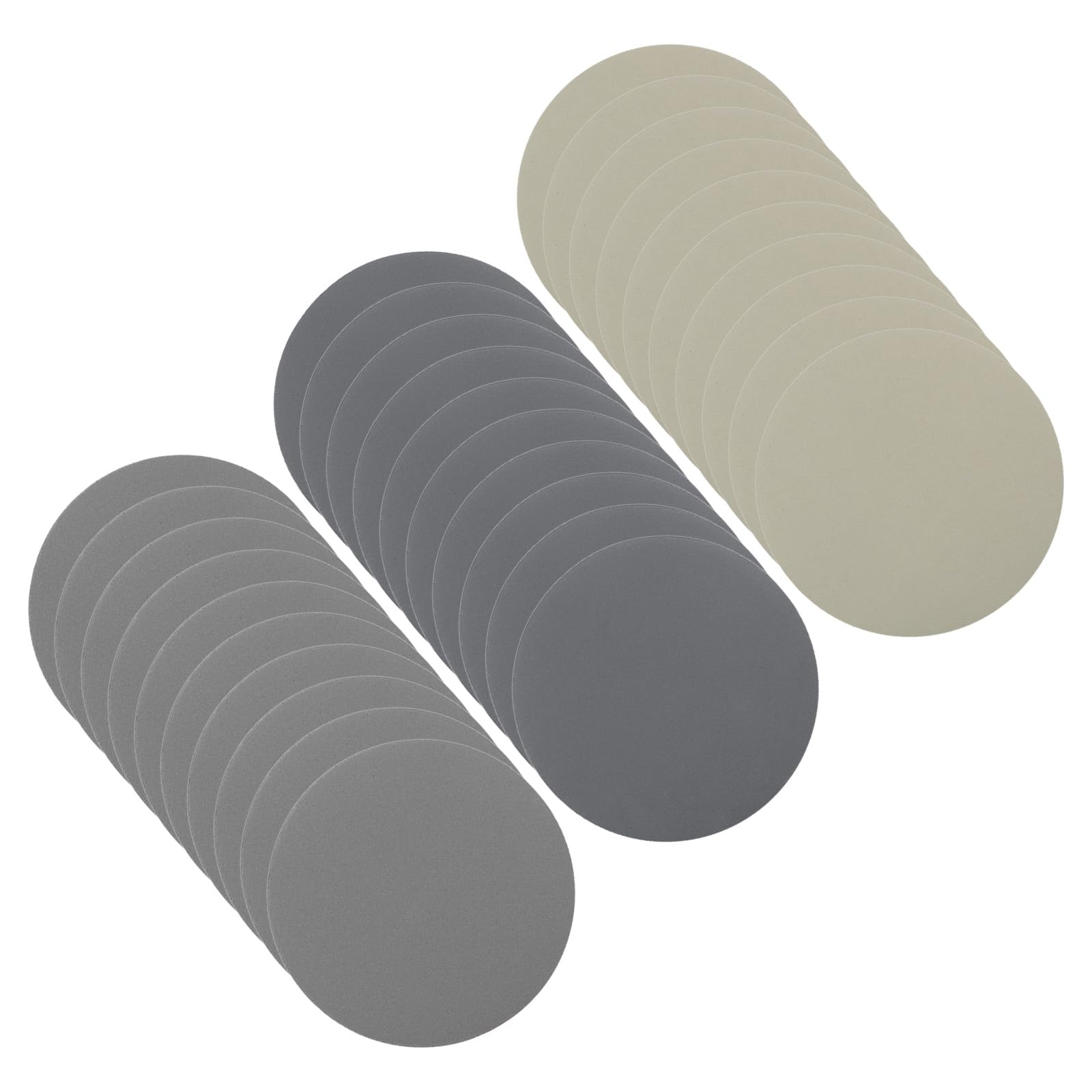 CoCud Hook & Loop Sanding Disc, 3" Dia 2000/2500/3000 Assorted Grit, No Hole Wet Dry Orbital Sandpaper Silicon Carbide - (Applications: for Wood or Metal Polishing), 30-Pieces