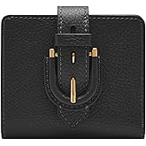 Fossil Women's Harwell Small Tab Bifold Wallet, Black/Leopard Haircalf, One Size