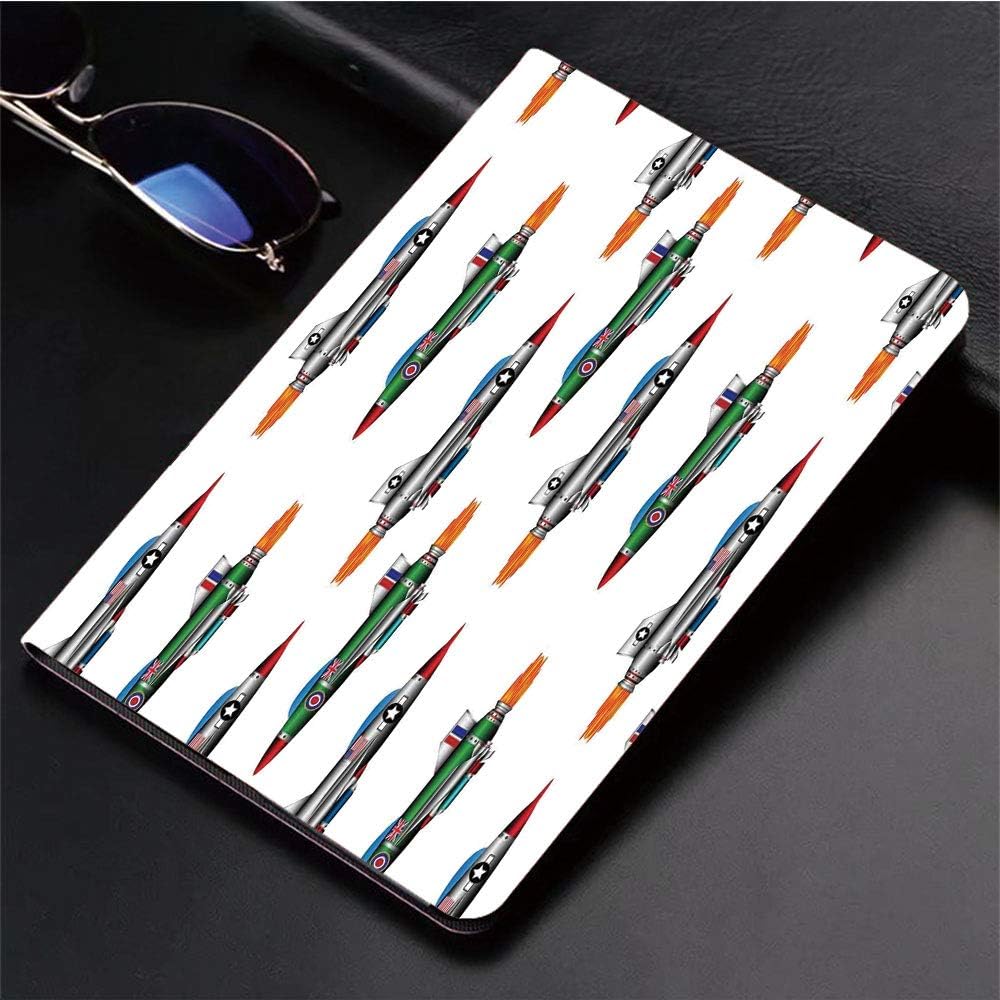 3D Printed iPad Pro 10.5 Case,Jet Fighters Rocket Aviation Attack Fire Bombers,Protective Cover with Auto Wake/Sleep Compatible with Apple iPad Pro 10.5 inch 2017 Tablet