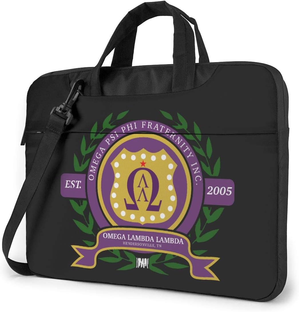 Dxddsdks Omega Psi Phi Laptop Shoulder Bag Notebook Soft Carring Tablet Travel Case 14 inch