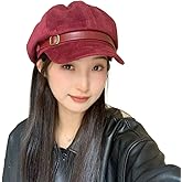 Vintage Newsboy Hats Winter Suede Caps Women's Octagonal Hat Fashion Gatsby Cabbie Baker Visor Beret Hat