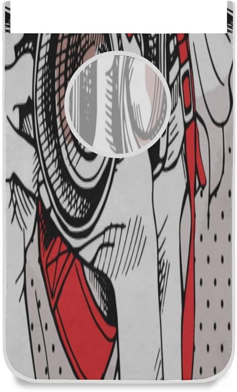 XJIXIANG Cesta de lavandería de Tela Linda pequeña cámara Cesta de