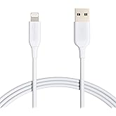 鶹 Basics 2-Pack Fast Charging USB-A to Lightning ABS Durable Charger Cable, MFi Certified for Apple iPhone Charging, iPh