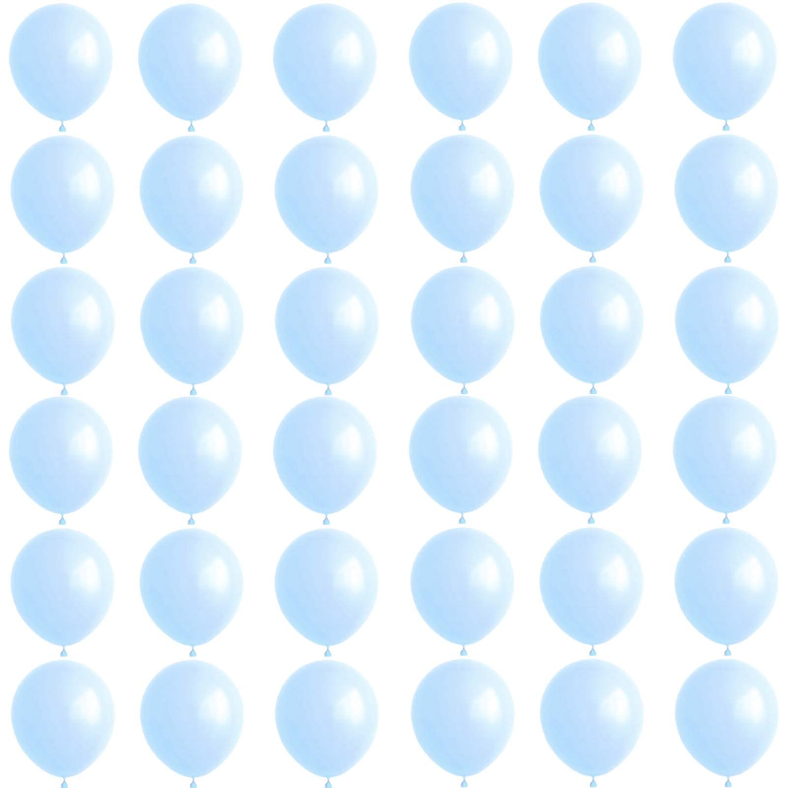 Macaron Pale Blue Balloons 12 inch,36P Mini Pastel Light Pale Blue Balloons Thick Natural Latex Balloon Adults Birthday Balloon HeliumBalloon Decorations for Adults Wedding,Graduation,Retirement Party