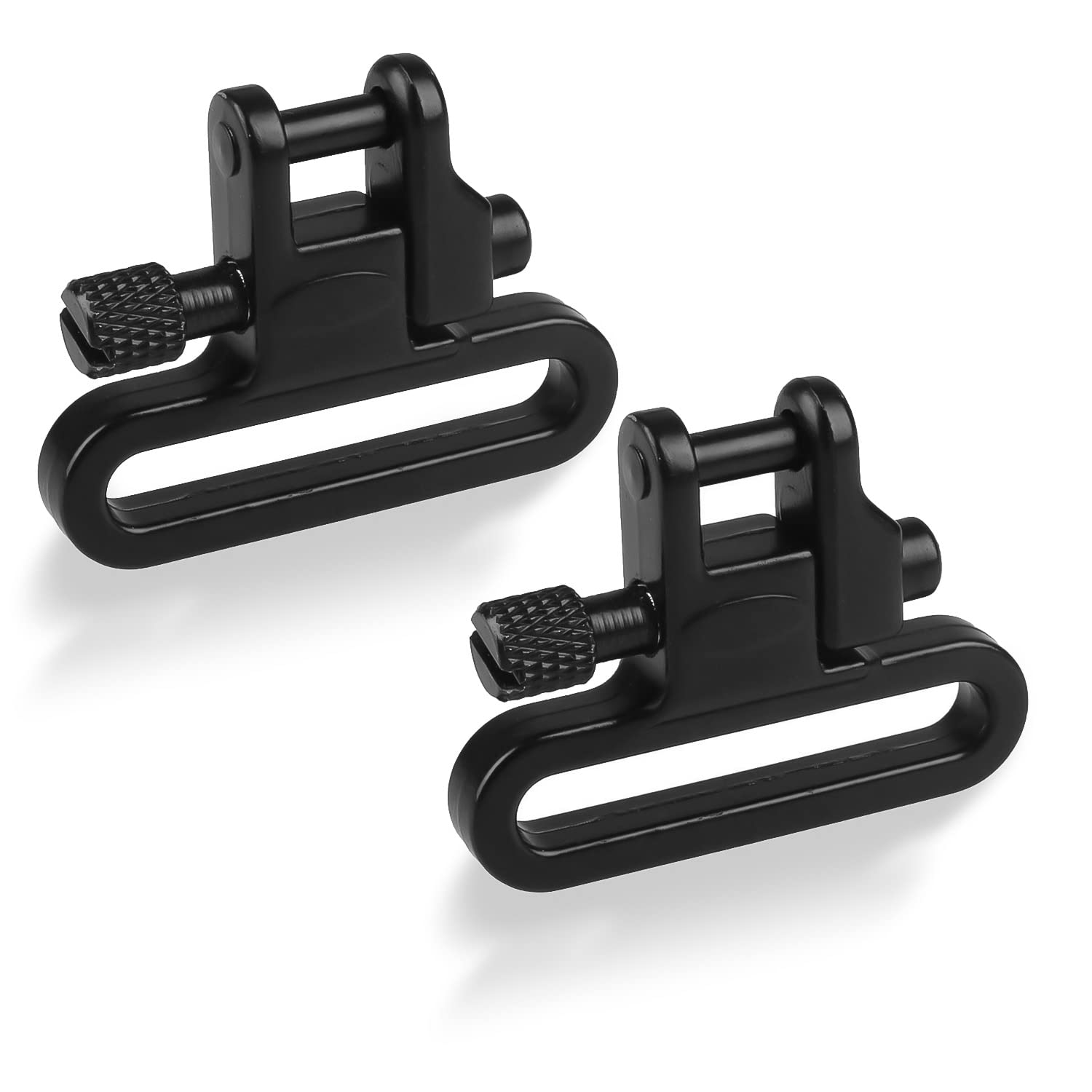 Graplan 2 Pieces Gun Sling Swivel,Quick Detachable Sling Mount Swivel Mount Adapter for Hunting Gun Rifle -Withstand 300 Pounds-Black