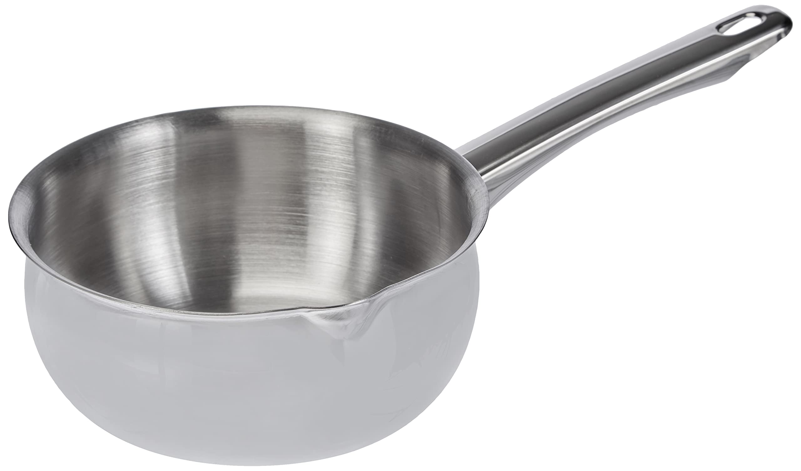 IBILI Prisma Curved Saucepan, 16 cm, Stainless Steel, Suitable for Induction Hobs