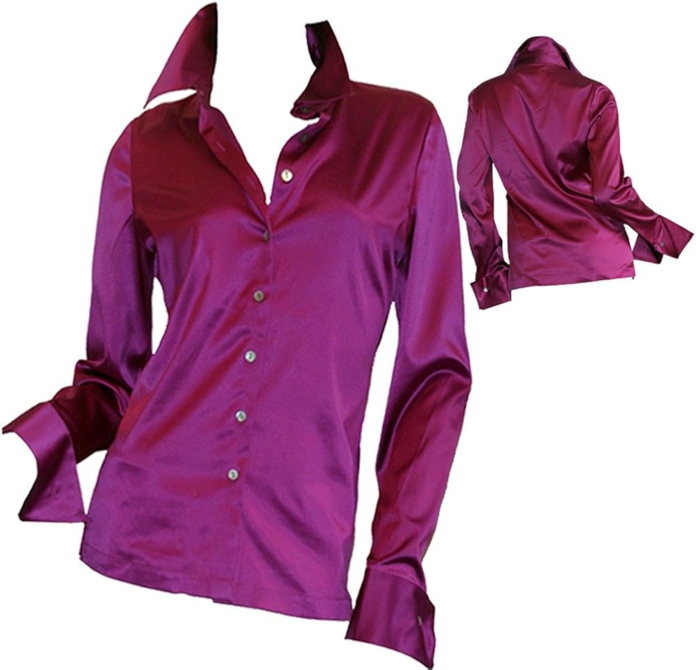 womens magenta blouse