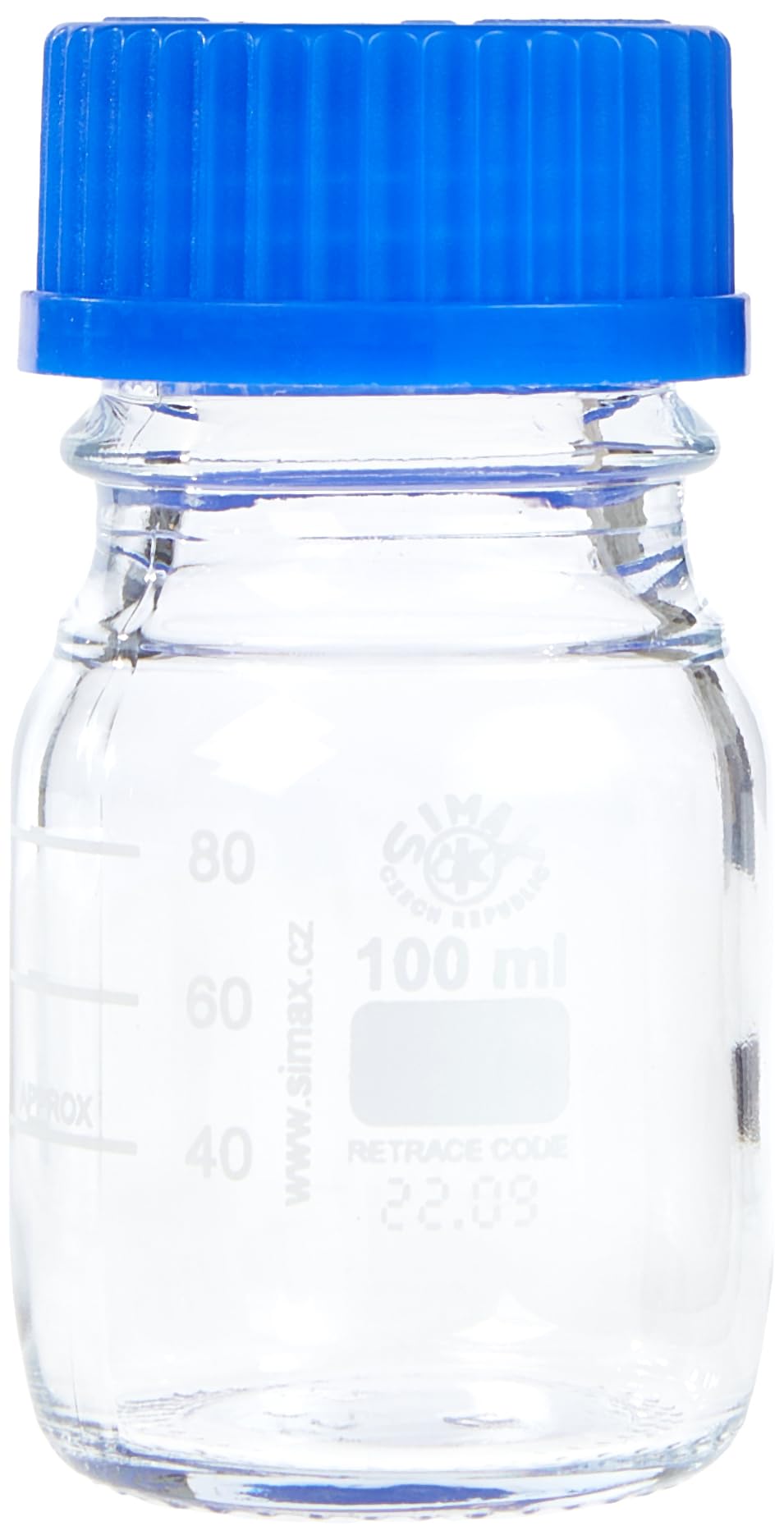 Neolab E-1429, Laboratory Bottles GL 45 ISO Thread, Cap and Spout Ring, 100 ml (Pack of 10)