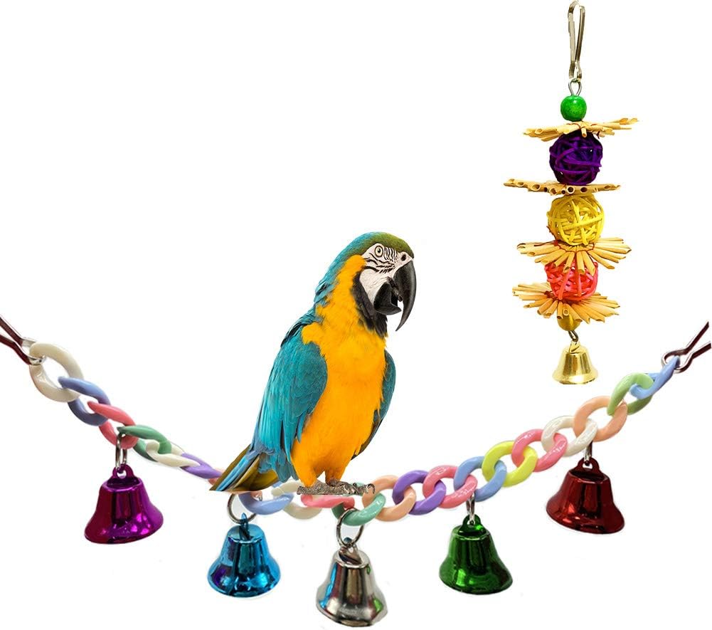 parrot swing toy