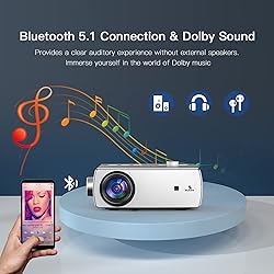 NexiGo WiFi Bluetooth Projector PJ10 [300ANSI