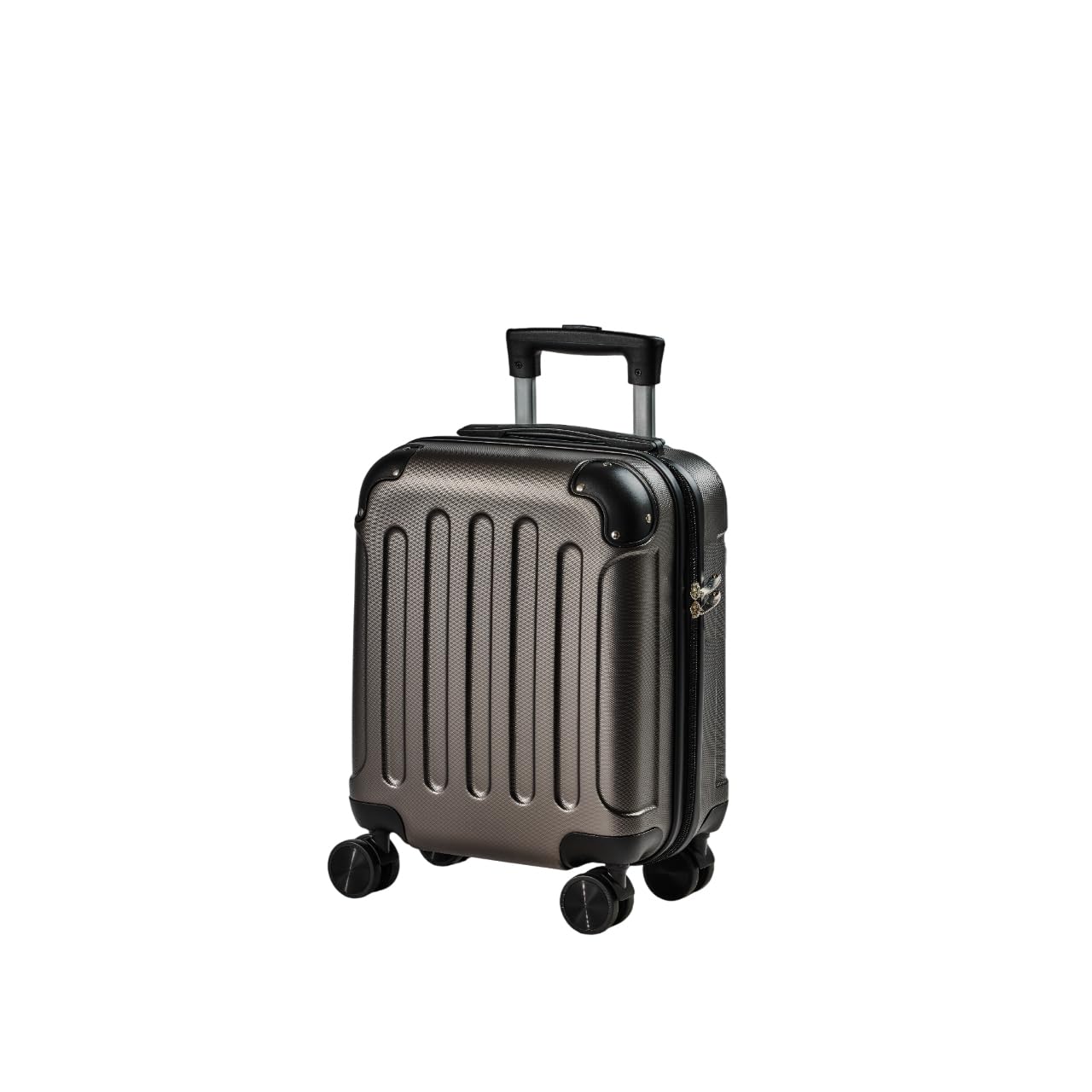 [RELUXY] スーツケース キャリーケース キャリーバッグ 鍵なし 超軽量 機内持ち込み 小型 エコノミック メタルブラック SSサイズ商品画像