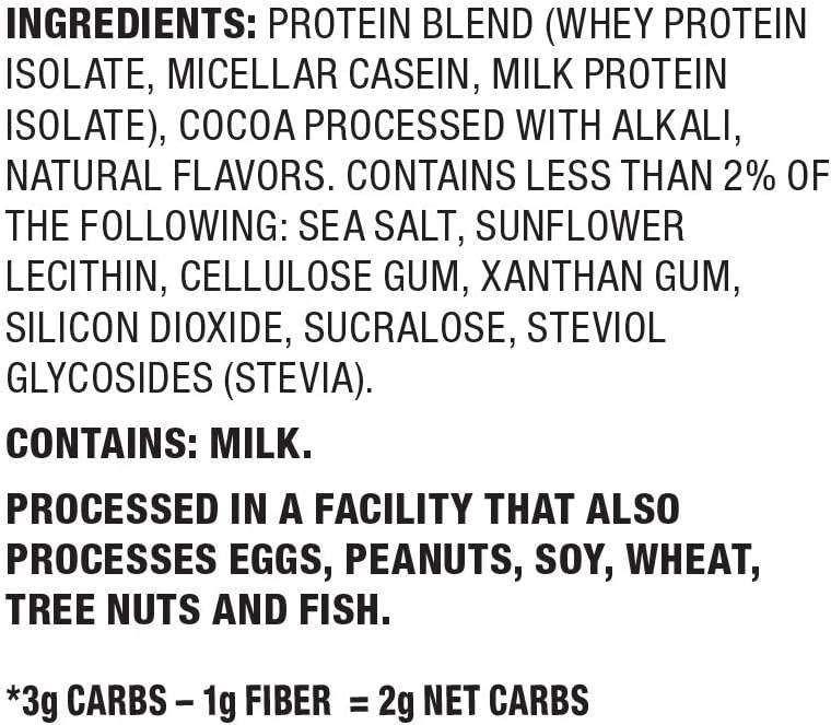 Nutrition Chocolate Milkshake Protein Powder, High Protein, Low Carb, Gluten Free, Soy Free, 1.6 lbs (Pack of 1): Health & Personal Care