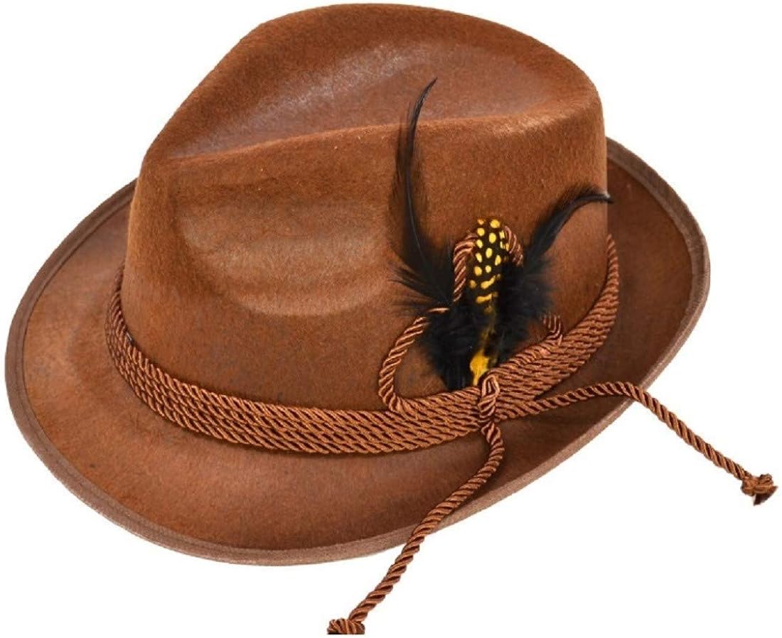 Forum Novelties German Bavarian Alpine Oktoberfest Hat – One Size: Clothing
