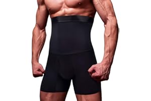 KOCLES Men Tummy Control Shorts High Waist Slimming Body Shaper Compression Shapewear Belly Girdle Underwear Boxer Briefs
