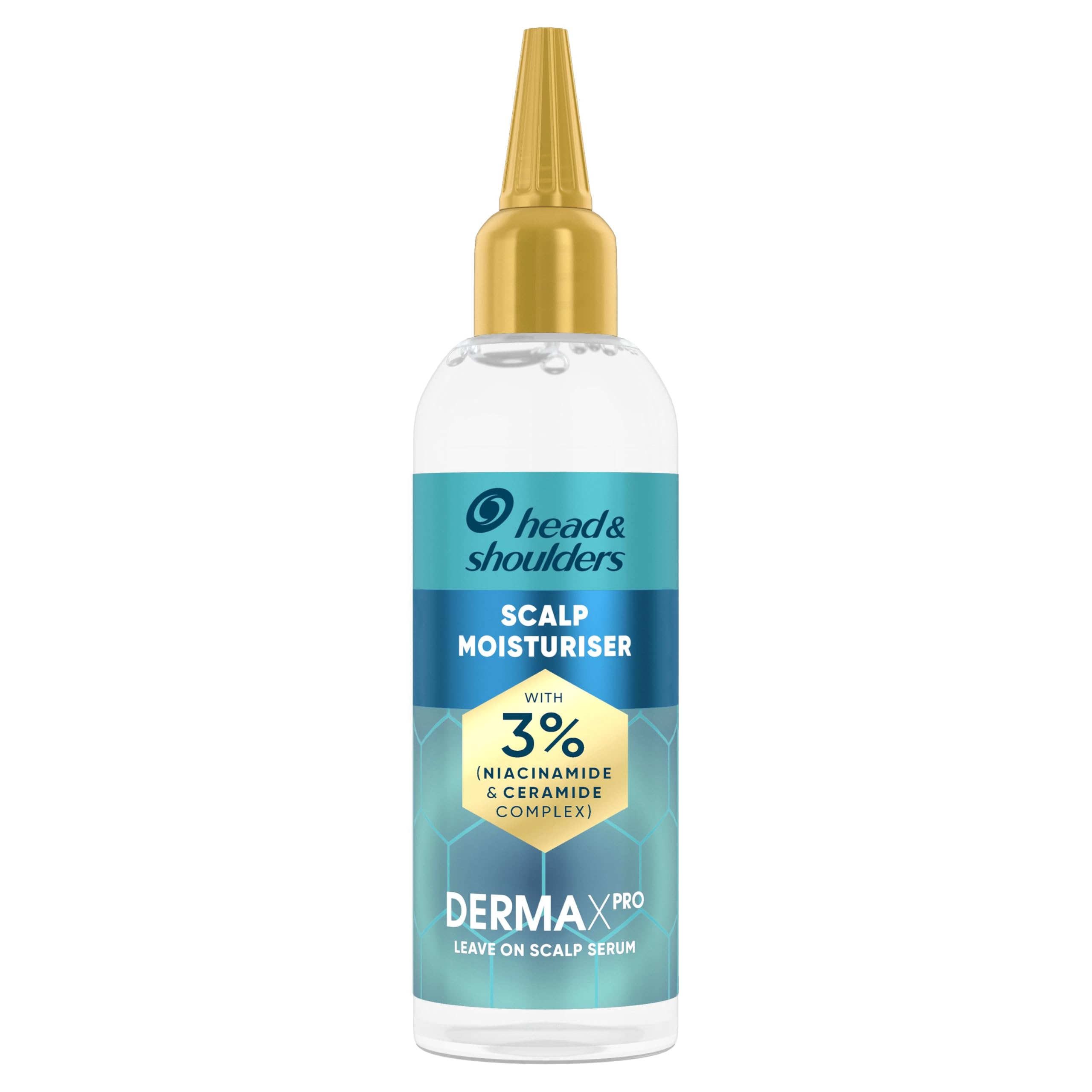 Head & Shoulders DermaXPro Instant Moisturiser Scalp Serum 145ml with Niacinamide and Ceramide Complex for a Dry, Tight Scalp. Leave-In Serum with Lightweight Feel, Helps to Boost Scalp Moisture