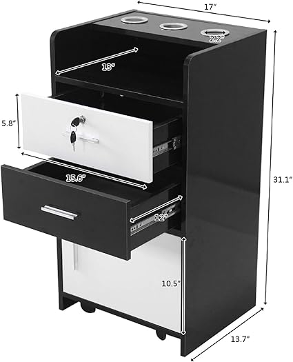 Amazon Com 2019 New 3 Layer Salon Cabinet Trolley Barberpub