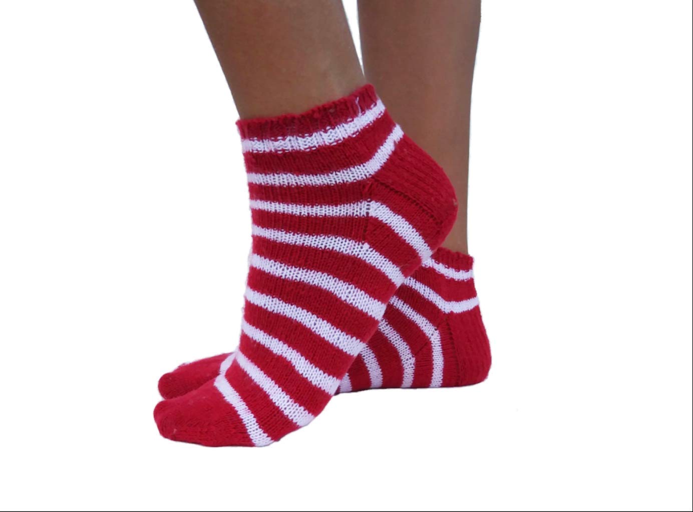 Amazon Com Socks For Her Socks For Women Red And White Striped