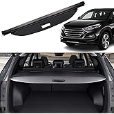 Liizoo Cargo Cover for Hyundai Tucson 2016-2018 2019 2020 2021 Trunk Cover without Any Gap Rear Trunk Security Cover Shielding Shade Car Accessory, Black