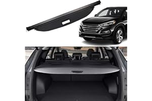 Liizoo Cargo Cover for Hyundai Tucson 2016-2018 2019 2020 2021 Trunk Cover without Any Gap Rear Trunk Security Cover Shieldin