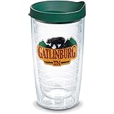 Tervis Tennessee - Gatlinburg Made in USA Double Walled Insulated Tumbler Travel Cup Keeps Drinks Cold & Hot, 16oz, Bear