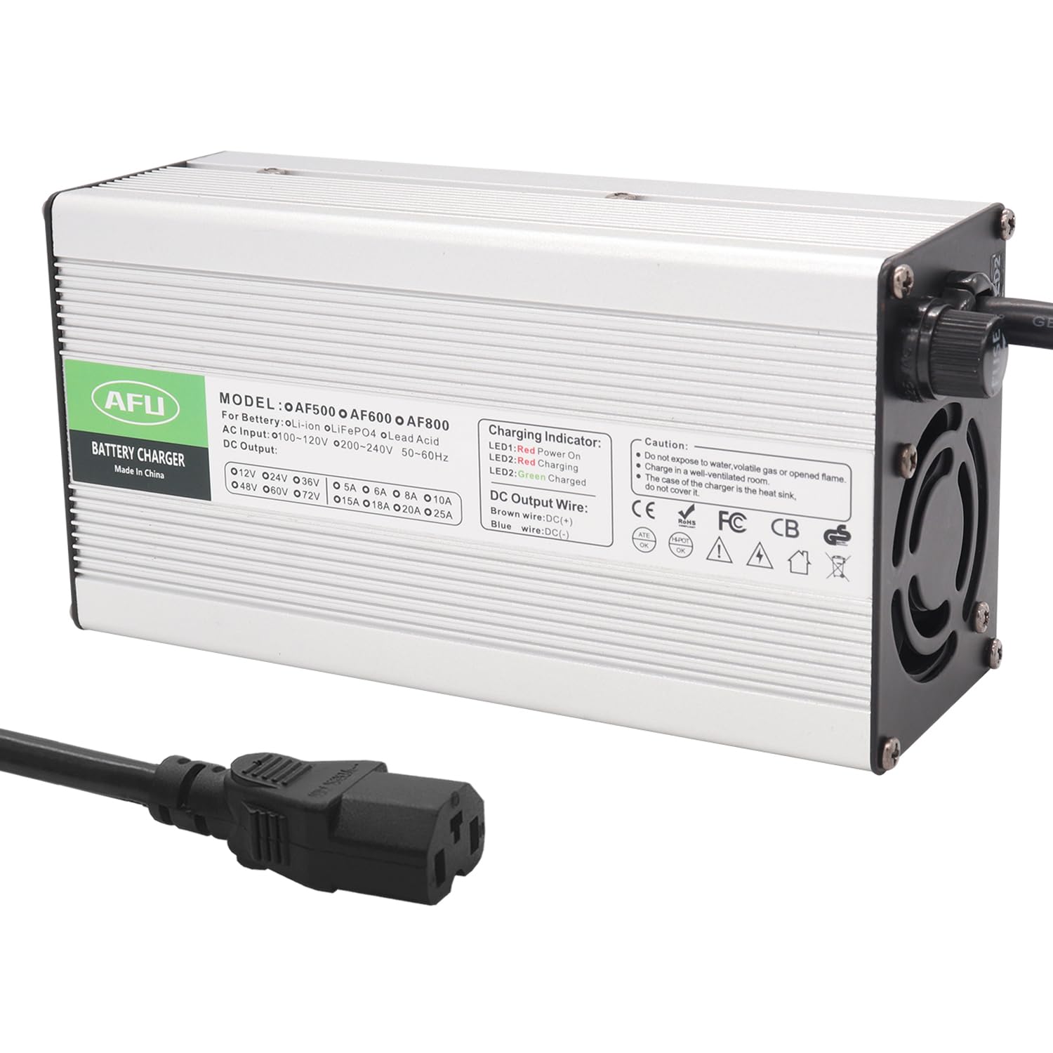 thumbnail image 2 of SMART Lithium-Ion Battery Charger For Vivi 500W Ebike – Coming Data 2 of 6