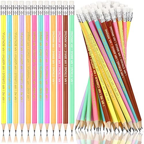 Fumete Inspirational Pencils Colorful Pencil Set Student Gifts