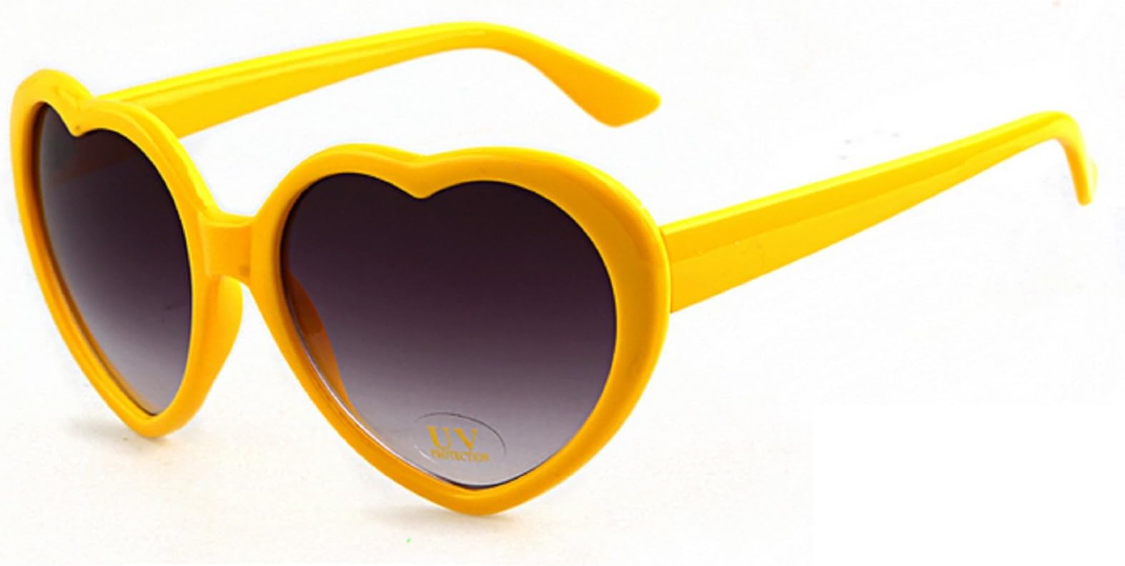 ♡ (yellow) Sunglasses shaped heart for Woman Lolita Style polarized UV400