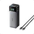 Anker 737 Power Bank, Cargador portátil para laptop de 24,000 mAh con 3 puertos y carga rápida de 140 W, pantalla inteligente, para trabajo al aire libre, compatible con iPhone serie 16/15/14, Vision