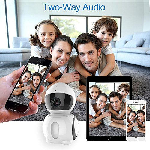 HD IP Camera - Wireless IP Camera with Two-way Audio, Night Vision Camera, 2.4GHz 1080P Camera for Pet Baby Monitor, Home Security Camera Motion Detection Indoor Camera with Micro SD Card Slot - Thumbnail 2