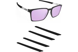 Handwith 2 Pairs Soft Silicone Sunglass Ear Socks for Oakley Exchange OX8055/Exchange R OX8184/Exchange Sun OO9483, Anti-Slip Comfort Fit Glasses Arm Grips Spare Parts Replacement Kit Black