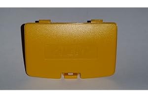 JMXLDS Gametown Battery Door Cover Repair Replacement for Nintendo Gameboy Color GBC Console Color Yellow