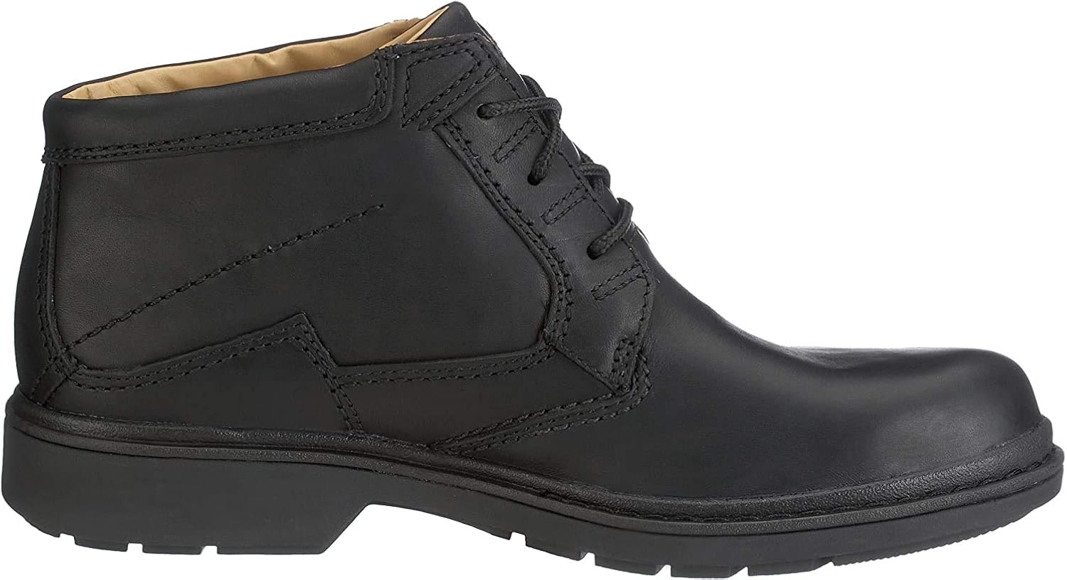 Clarks Torhill Hi Oxford - Stivali Uomo In Pelle Nera, 41 EU