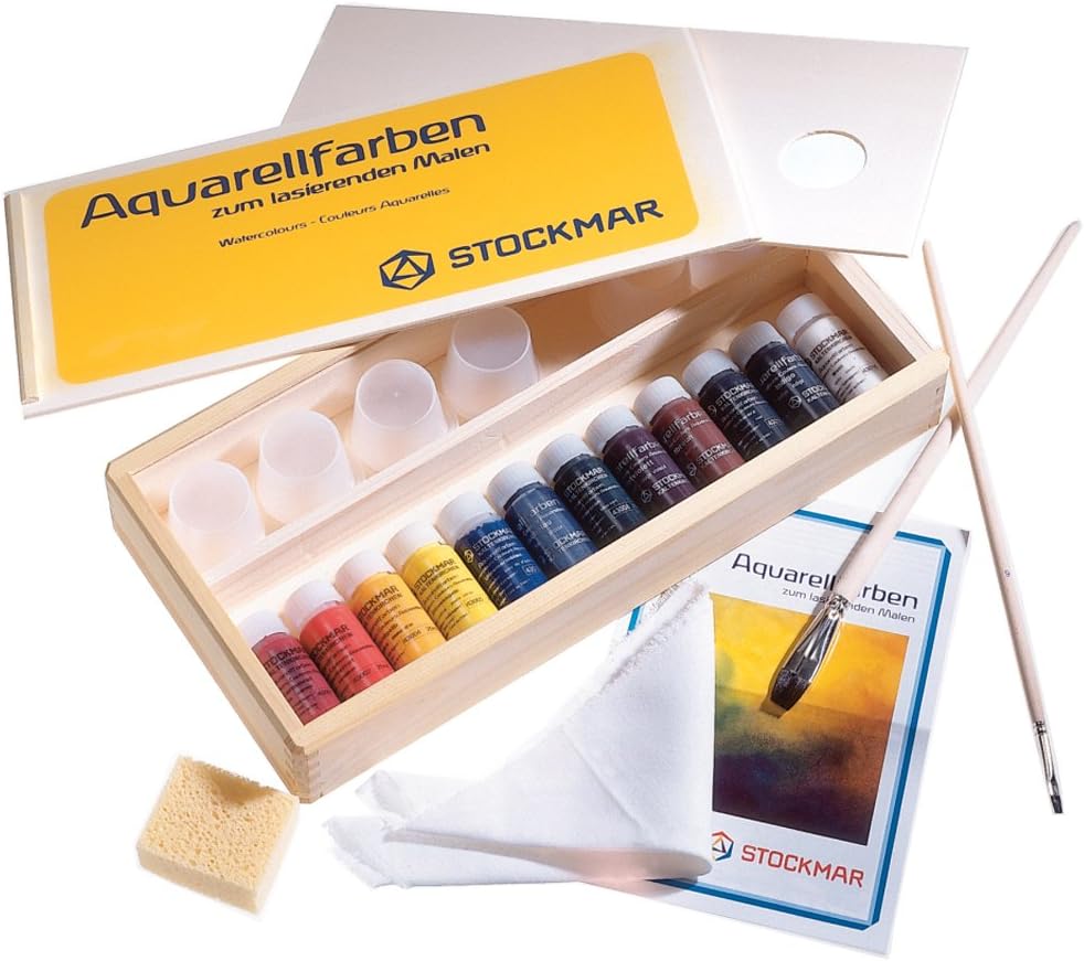 STOCKMAR Colores acuarela 12 Colores en caja de madera: Amazon.es: Juguetes y juegos