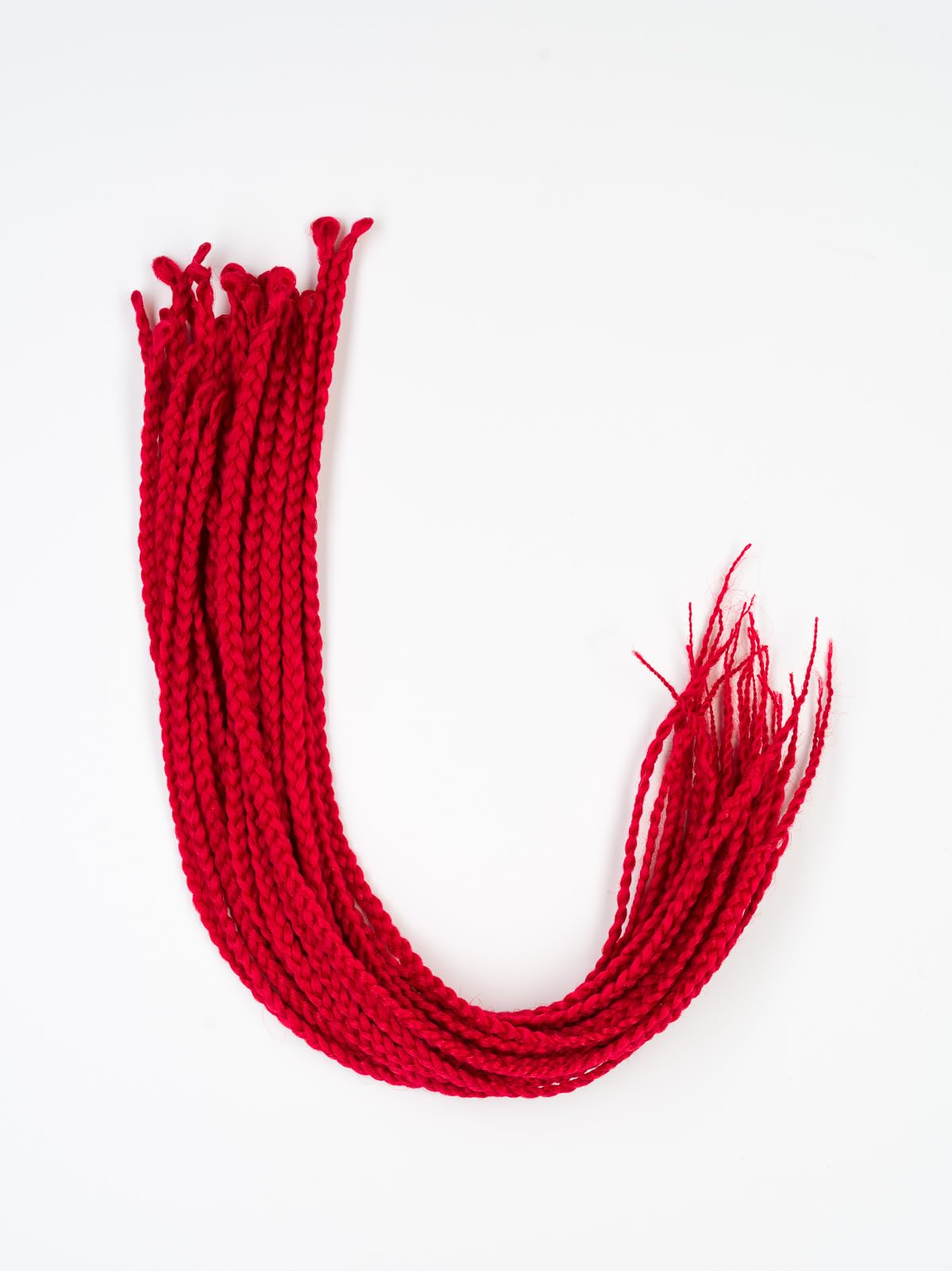 DreadLab - Box Braids Pre-Looped Senegalese Twists Single Ended (24"/ 60cm) (#12 Strong Red)