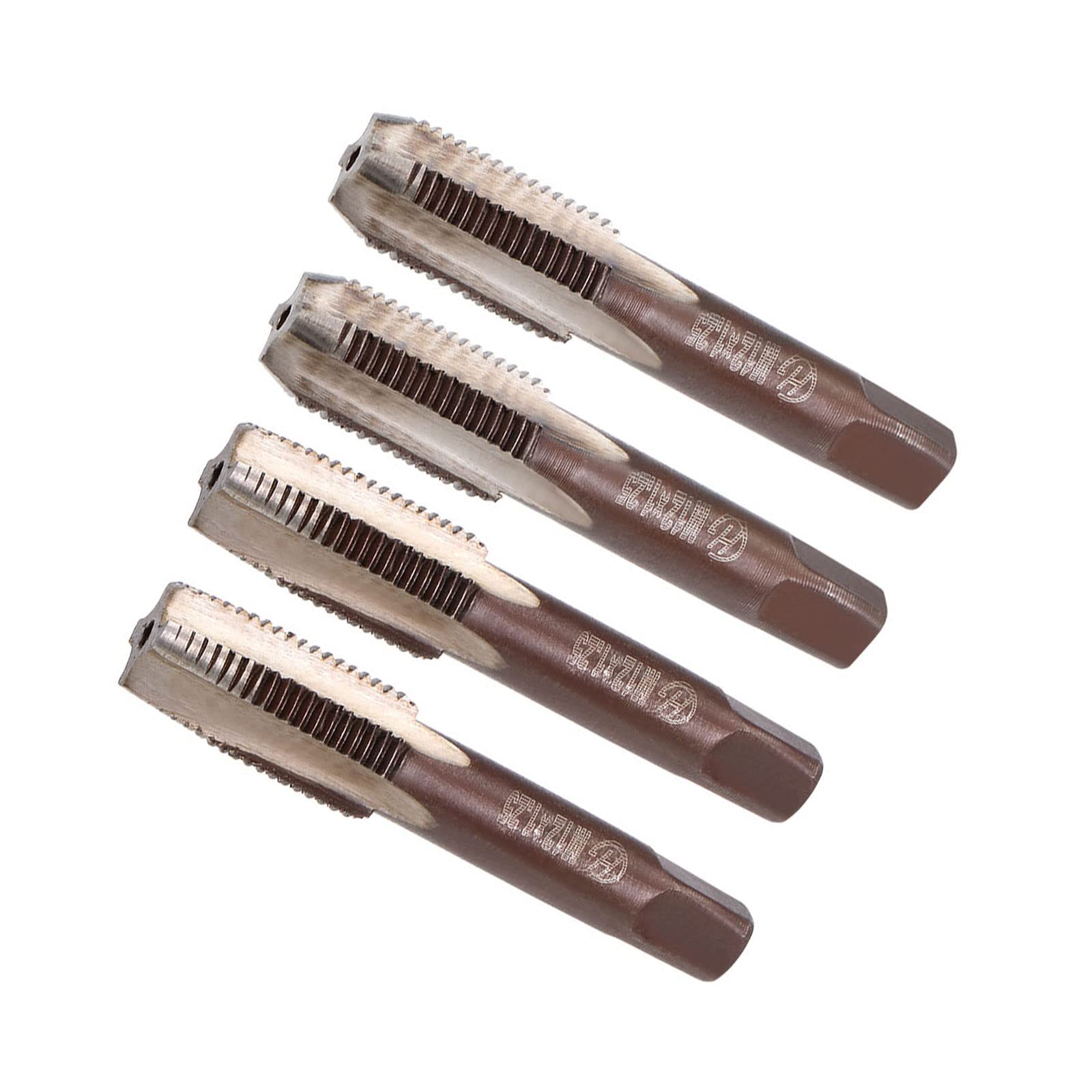 CoCud Hand Threading Taps, M12 x 1.25 Thread, Metric Alloy Tool Steel Screw Tapping Taper Bottom Tap - (Applications: for Machine Thread Repair), 2-Pairs