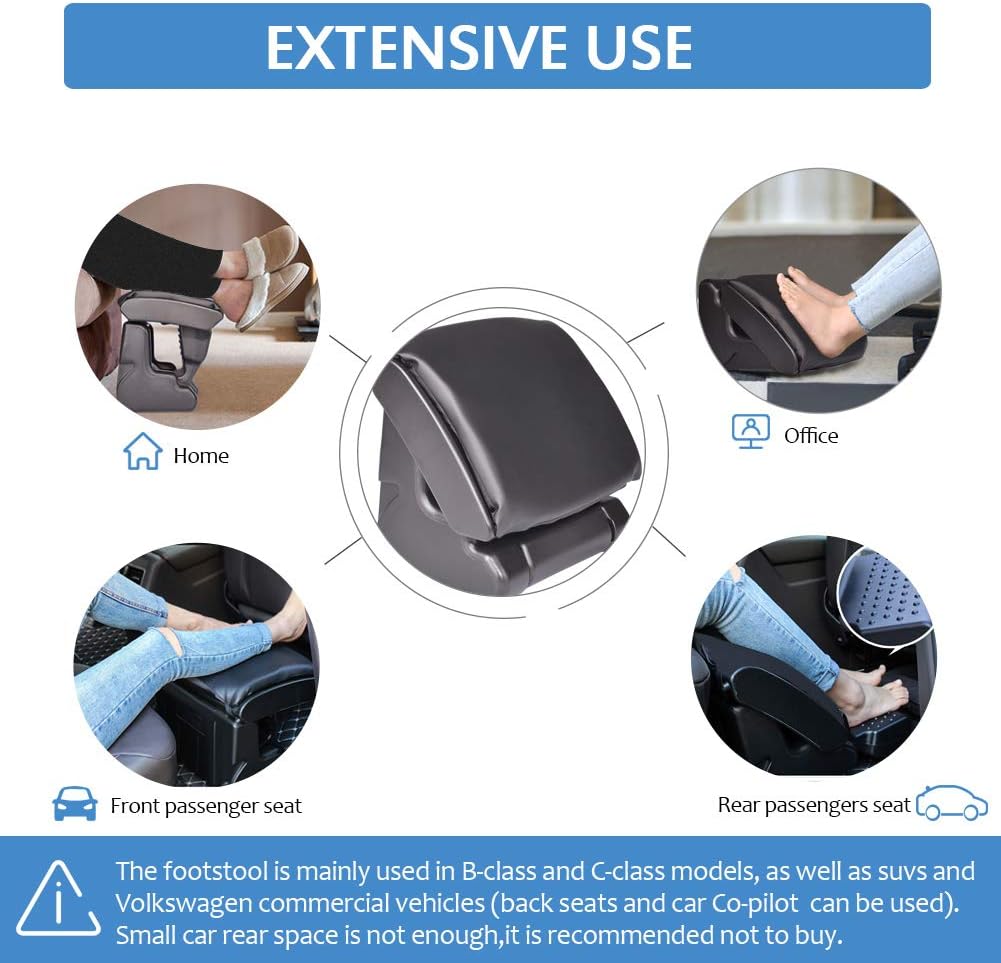 SurmountWay Adjustable Footrest with Removable Soft Foot Rest Pad