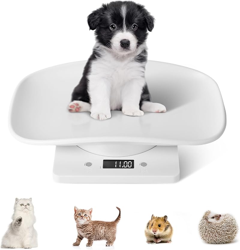YTDTKJ Digital Pet Scale for Small Animals, Max 22 lbs, LED Display