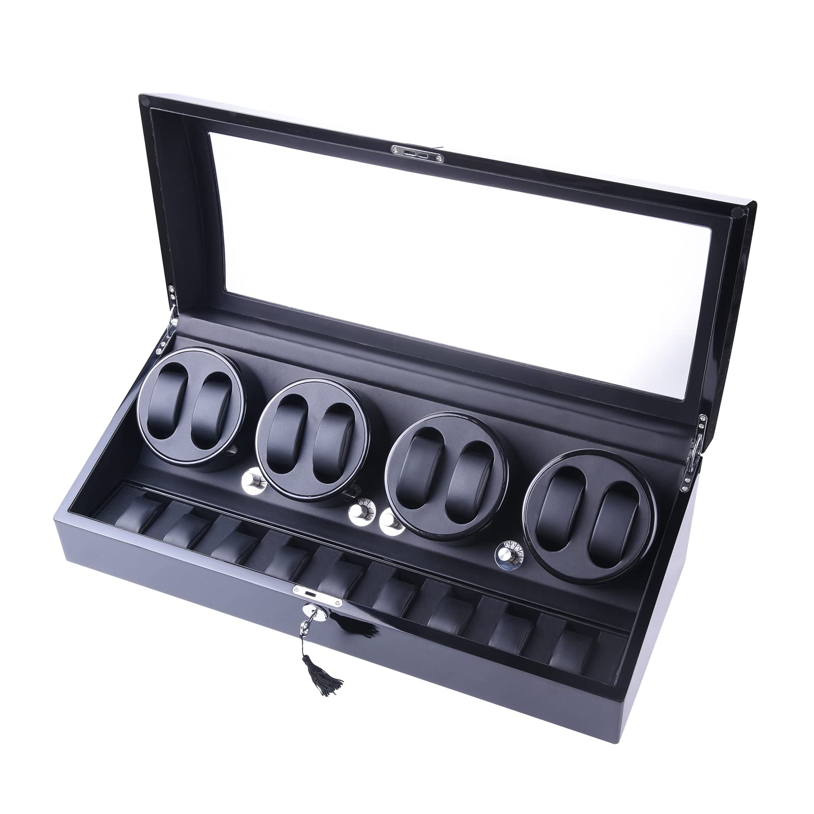 XTELARY Automatic Rotate Watch Winder 8+9 Leather Storages