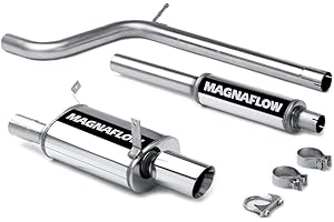 MAGNAFLOW EXHAUST PRODUCTS MagnaFlow Performance Exhaust System 16667: Cat-Back, Street Series, Compatible with 2006-2009 Mitsubishi Eclipse