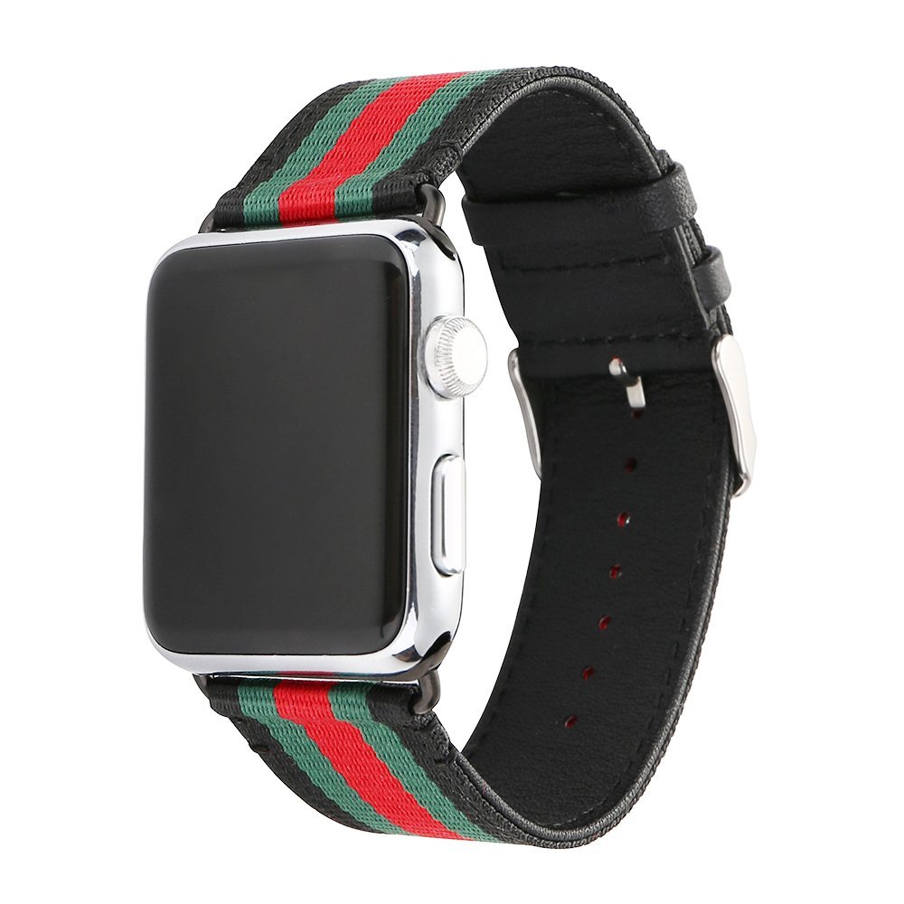 Apple Watch iWatch Band 42mm Gucci Pattern Case Belt Bracelet Men Women